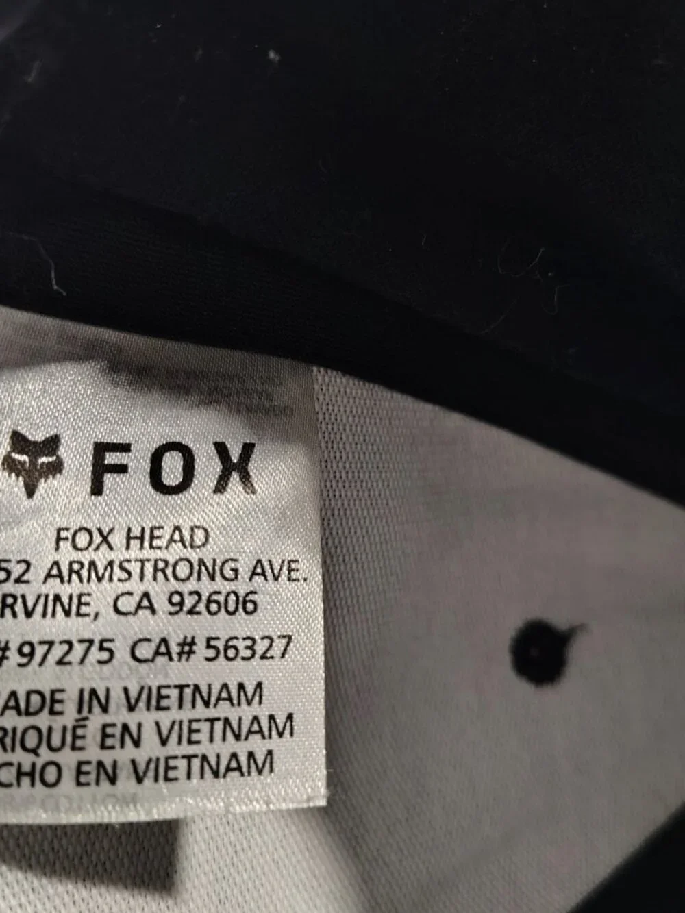 Men's Black & Red Size L-XL Elastic Banded Fox Racing Logo Themed Cap